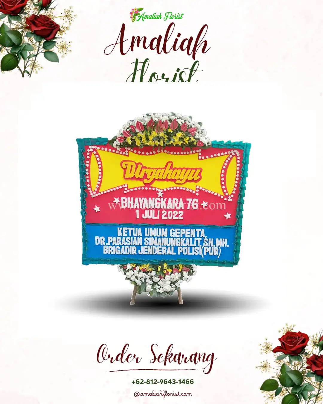 Papan Bunga HUT Ulang Tahun Pulaupisang